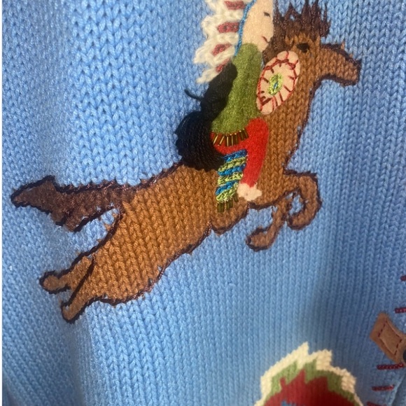 Storybook knits western plus size 2x cardigan handknits home shopping network - Picture 4 of 15